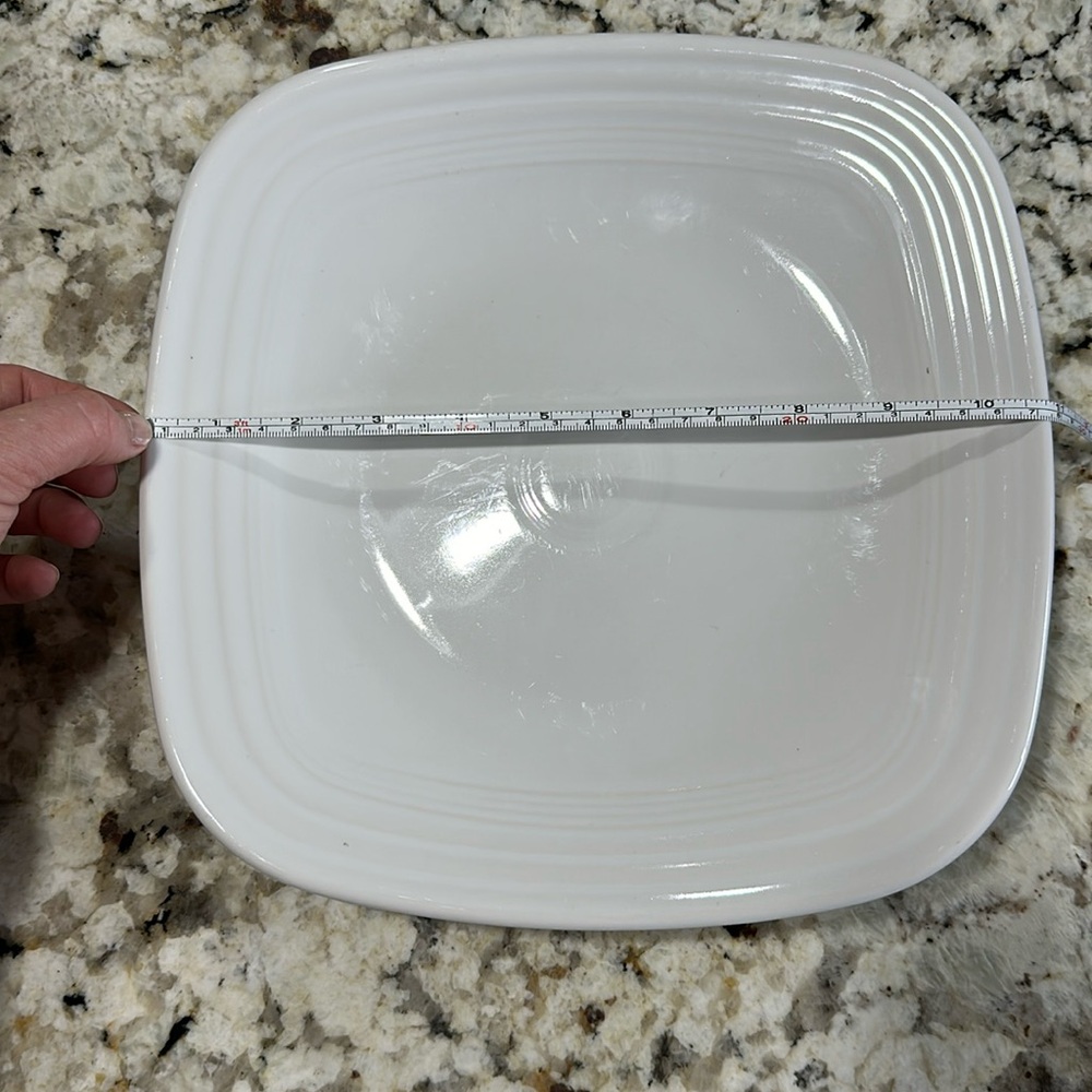 (3) Fiesta large square plate